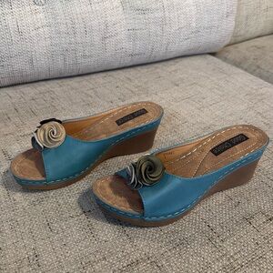 Good Choice Sydney Floral Wedges Size 37 6.5